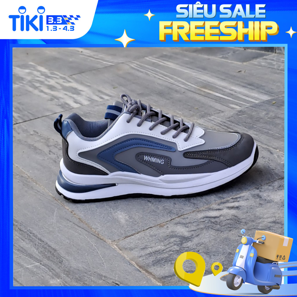 Giày Thể Thao Nam thời trang Bốn Mùa Sản Xuất Tại Cty WHMING- Hàng Chất Lượng Cao giày Sneaker nam tính da mềm nổi bật năng động