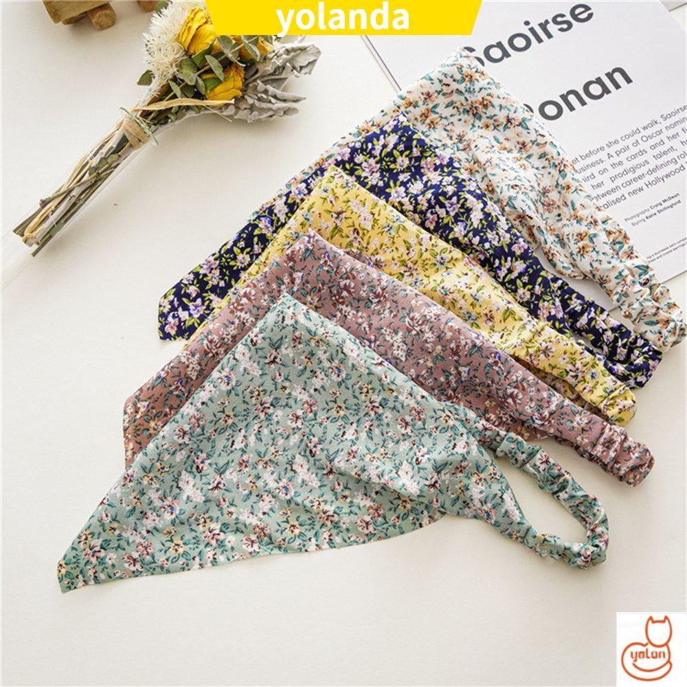 Băng Đô Co Giãn In Họa Tiết Hoa Phong Cách Bohemia Dành Cho Nữ