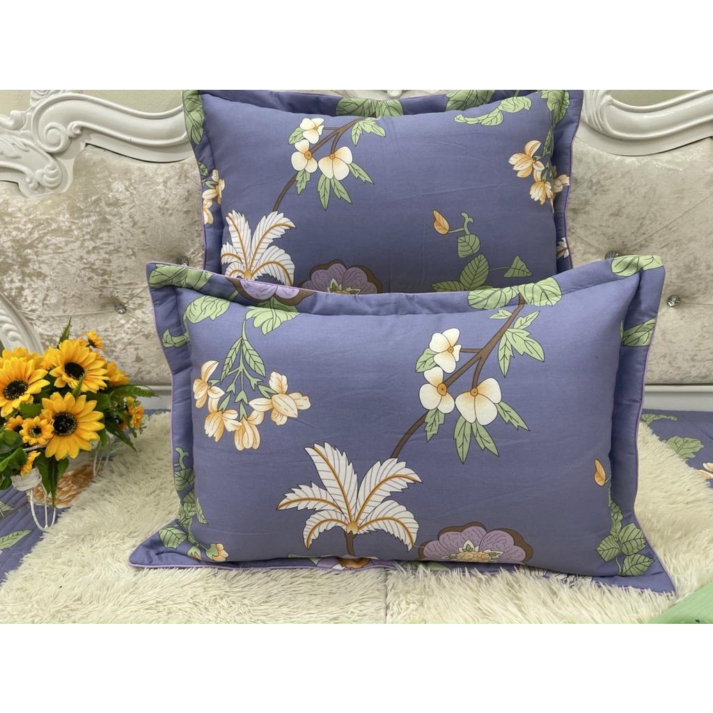 Vỏ Gối Nằm 100% Cotton Hàn Loại Đẹp Lót Bông Kích Thước 45x65cm