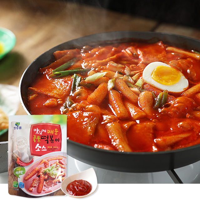 Nước sốt tteokbokki vị cay ngon Cheongwoorim (Cheongwoorim Tasty and Spicy Soup tteokbokki Sauce) 150 g