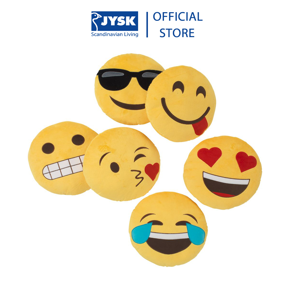 Bộ 2 Gối Trang Trí Emoji Đường Kính 35cm JYSK