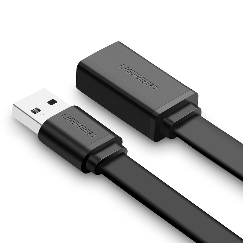 Dây nối dài USB 3.0 dạng dẹt (1 đầu đực, 1 đầu cái) dài 1M UGREEN US129 10806 - Hàng Chính Hãng