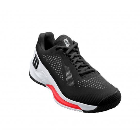 GIÀY TENNIS WILSON RUSH PRO 4.0 (BLACK / WHITE / RED)