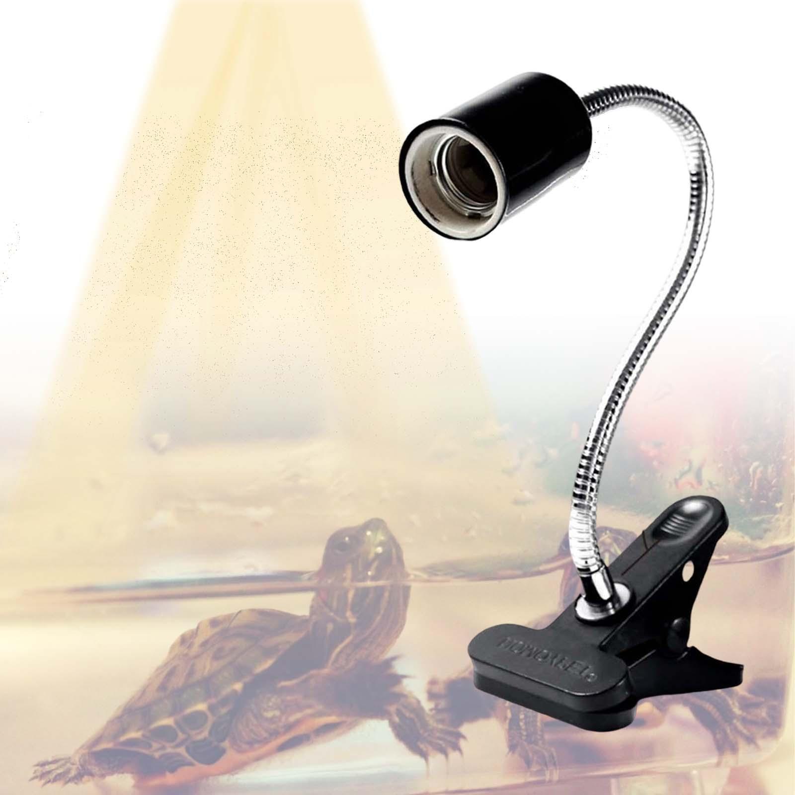 Pet Reptile Lamp Holder Light Clip Adjustable Clamp Spotlight for Lizards