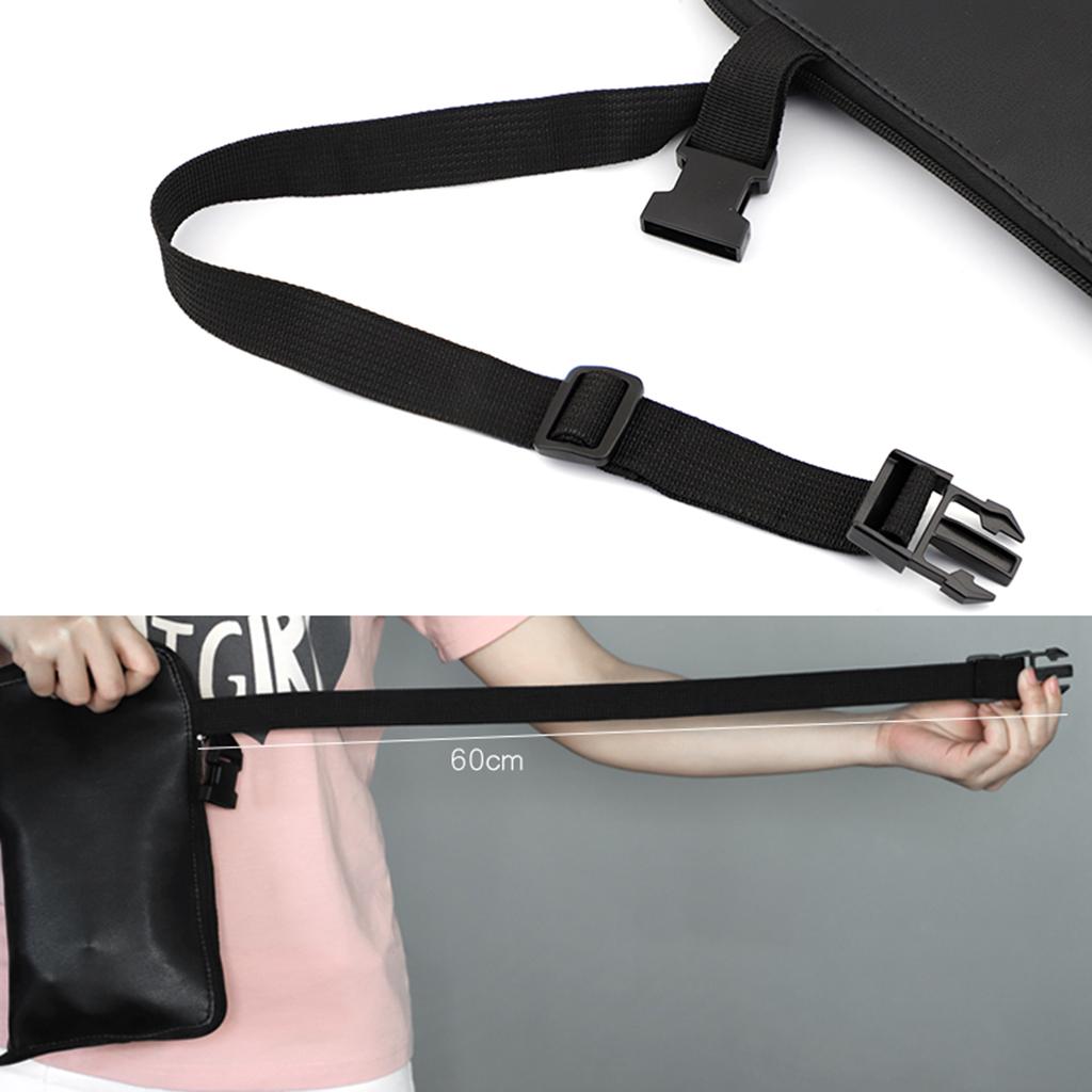 Multi Pocket Cosmetic Makeup Brushes Holder, Brushes Organizer PU Apron Bag Artist Belt Strap Make up Bag Holder