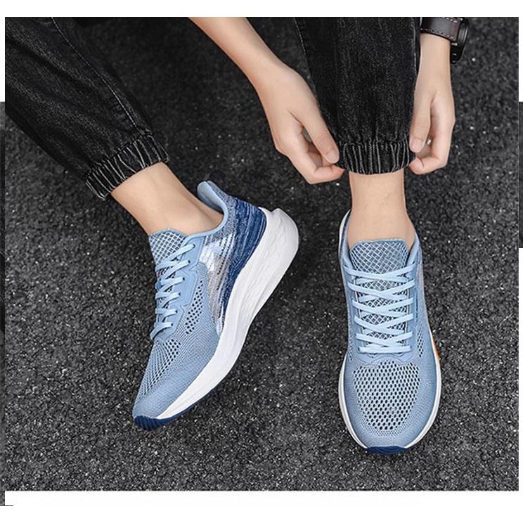 Giày Nam Sneaker Thể Thao - Giày Nam Thời Trang 4 mùa, 106A Full Đen Thoáng Khí