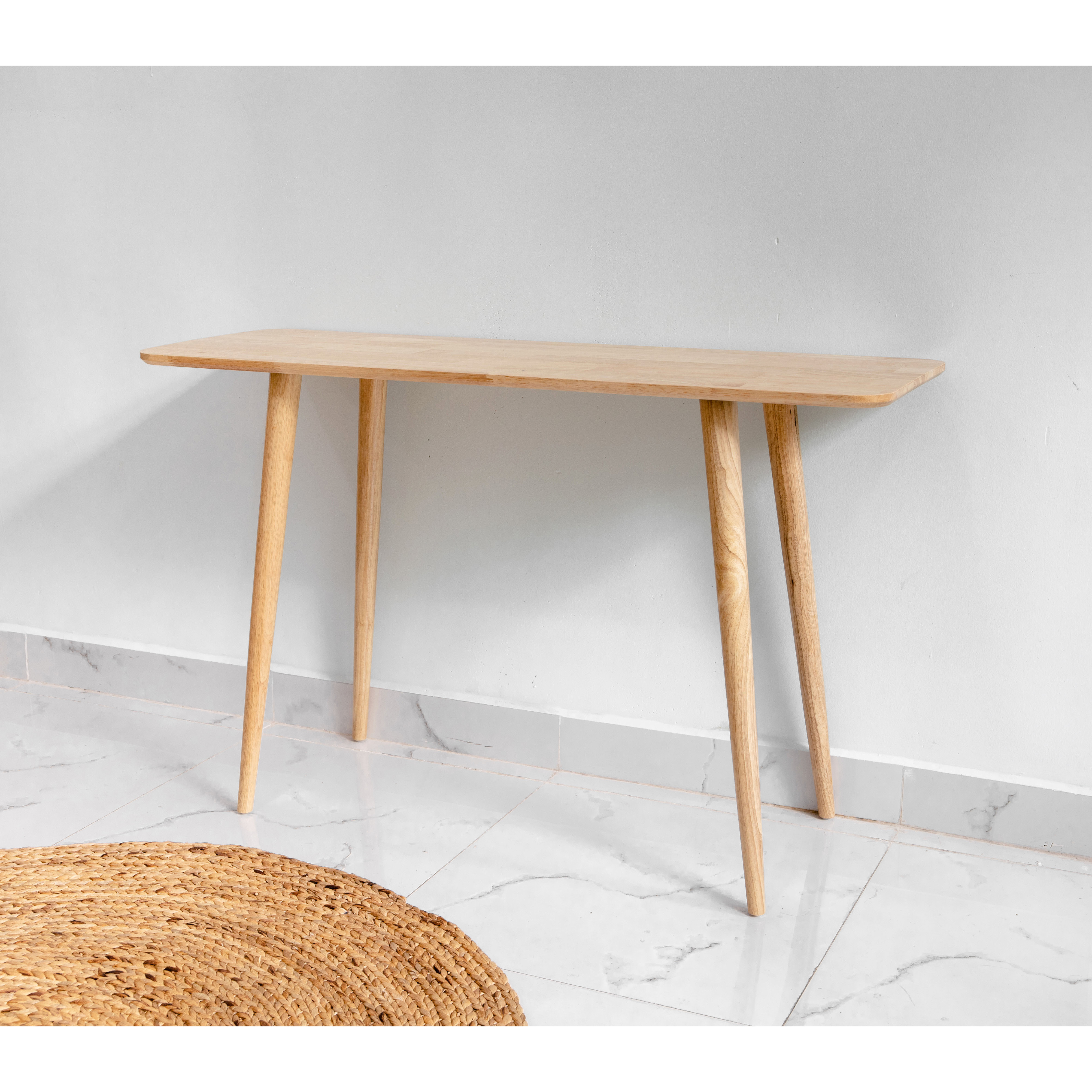 BÀN LÀM VIỆC GỖ HÀN QUỐC LẮP RÁP MWFURNITURE - SLIM TABLE NONE LINE - NATURAL