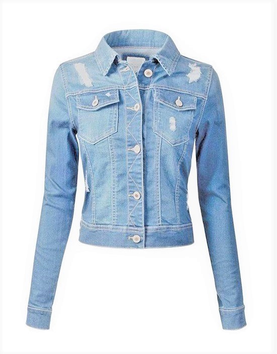 Khoác jeans Cropped denim jacket W/x Jeans dành cho Nữ. Chất jeans mềm, co giãn thoải mái