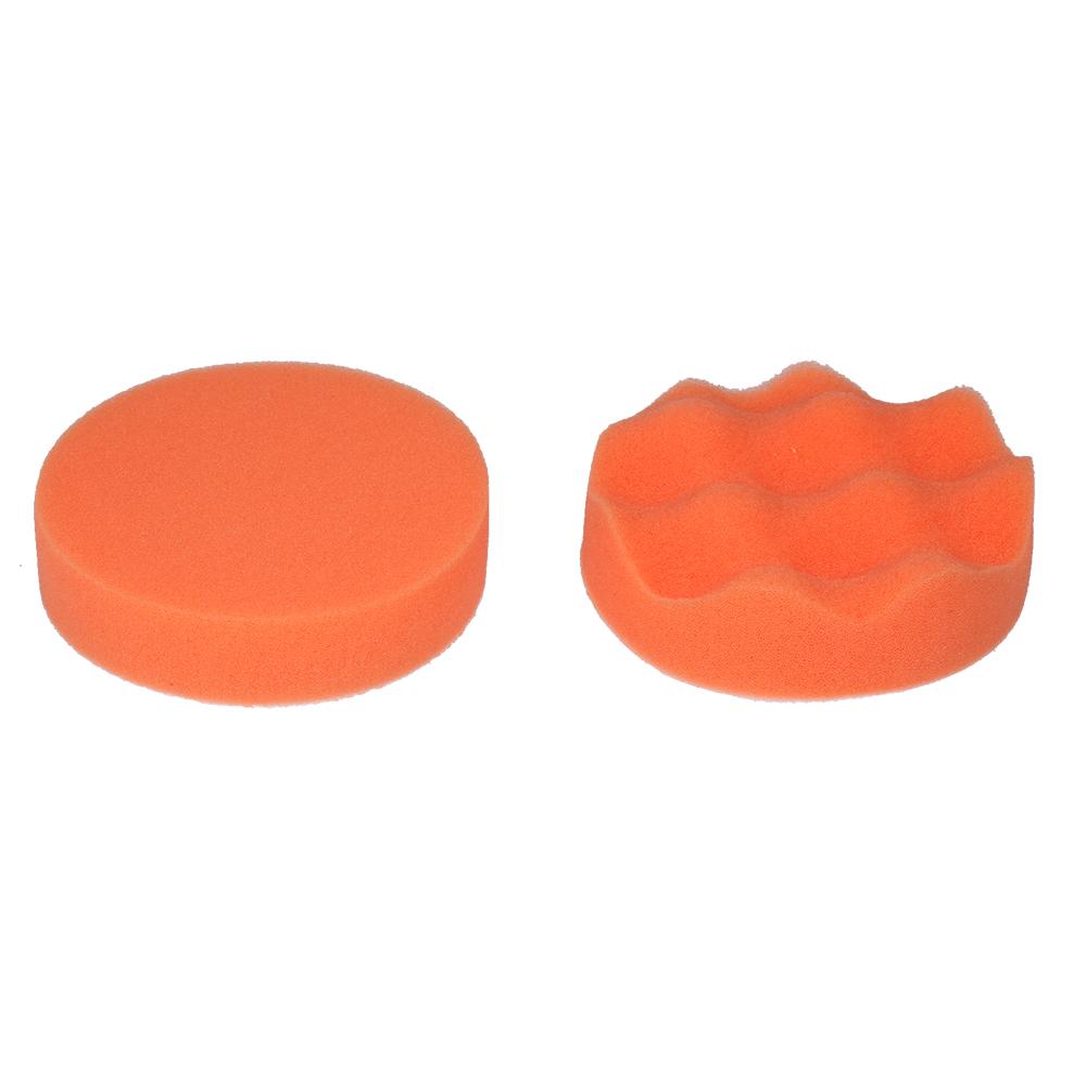 10pcs Polishing Pad Kit 4-inch Foam Buffing Pads with Waffle Foam Wool Pad Backing Plate for Angle Grinder Buffer