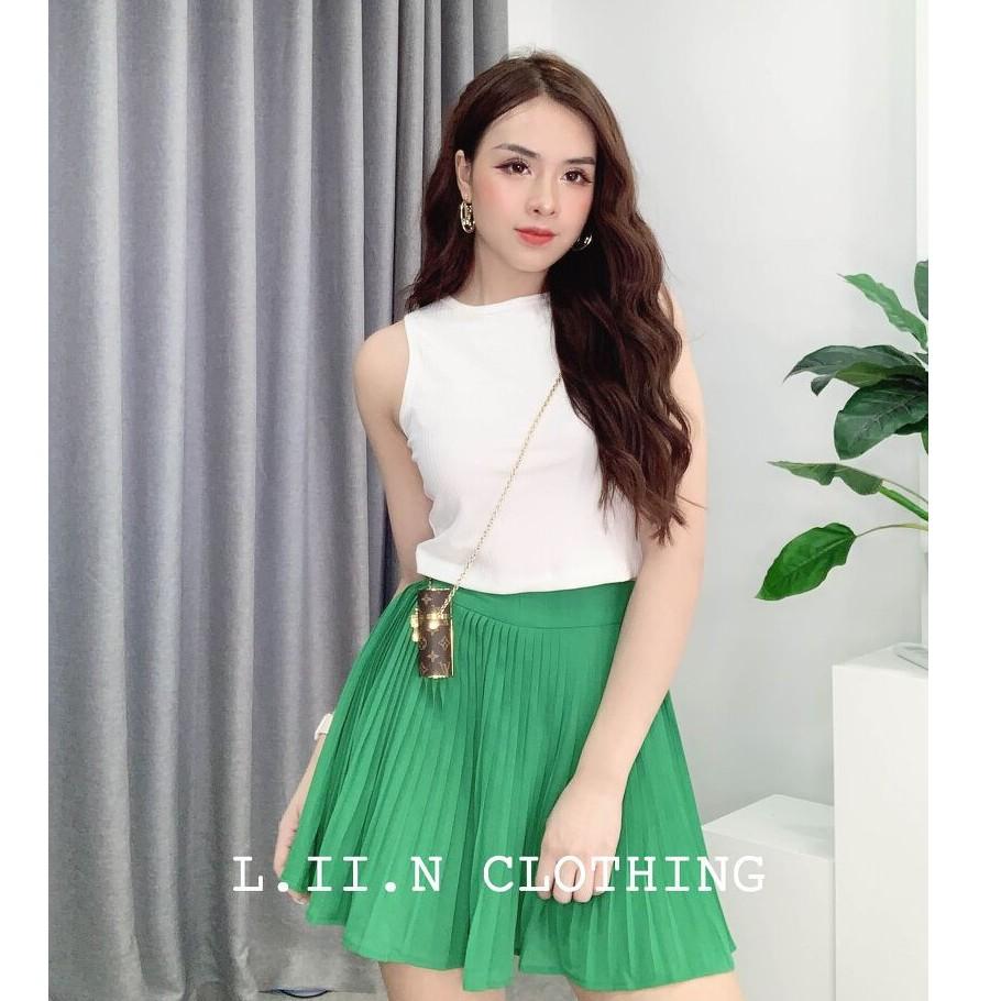 Chân váy xếp ly dài form chuẩn đủ màu, đủ size dễ mix đồ kiểu dáng suông thanh lịch LINBI J4259