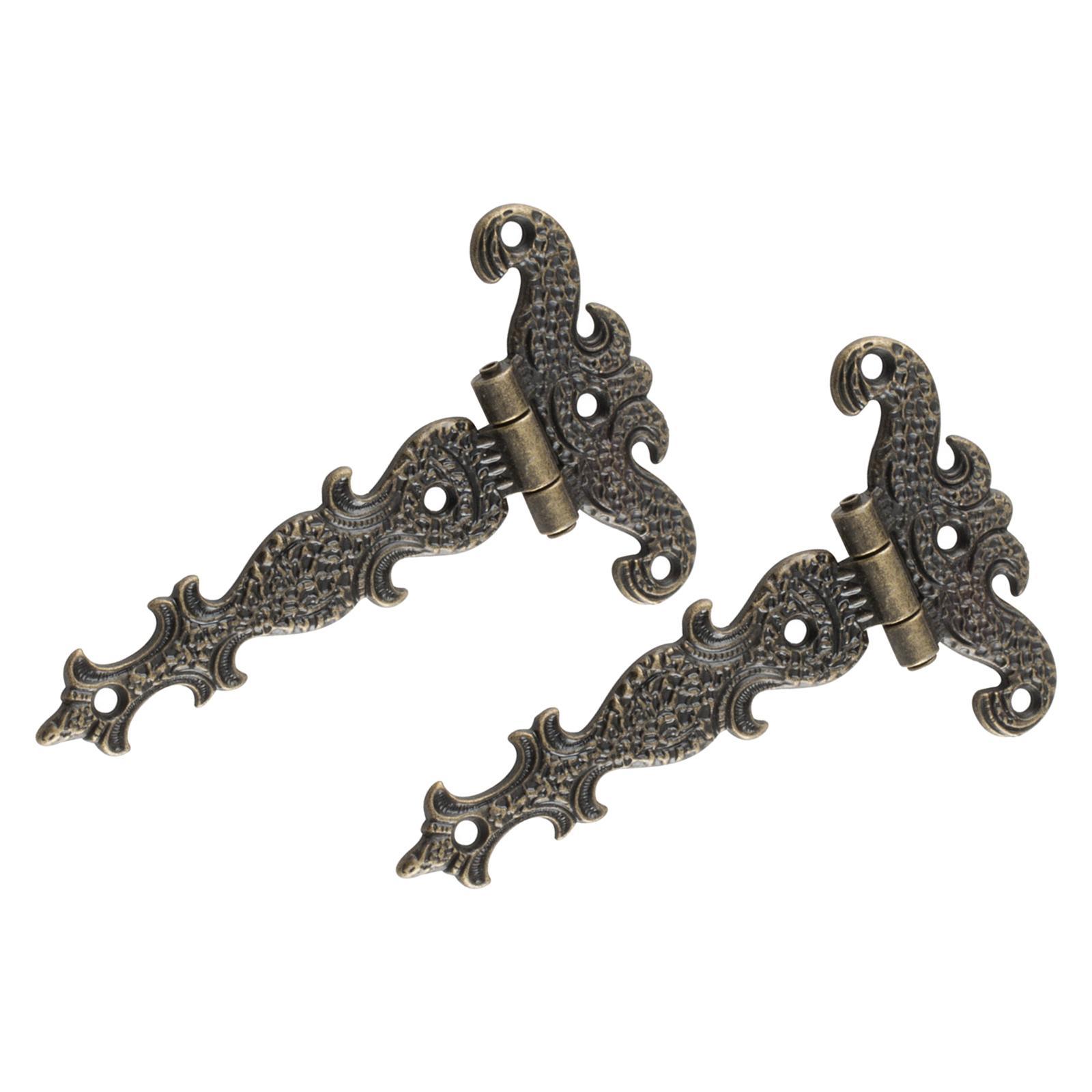 2 Pieces Vintage Style Door Hinges  for Home Office Hotel