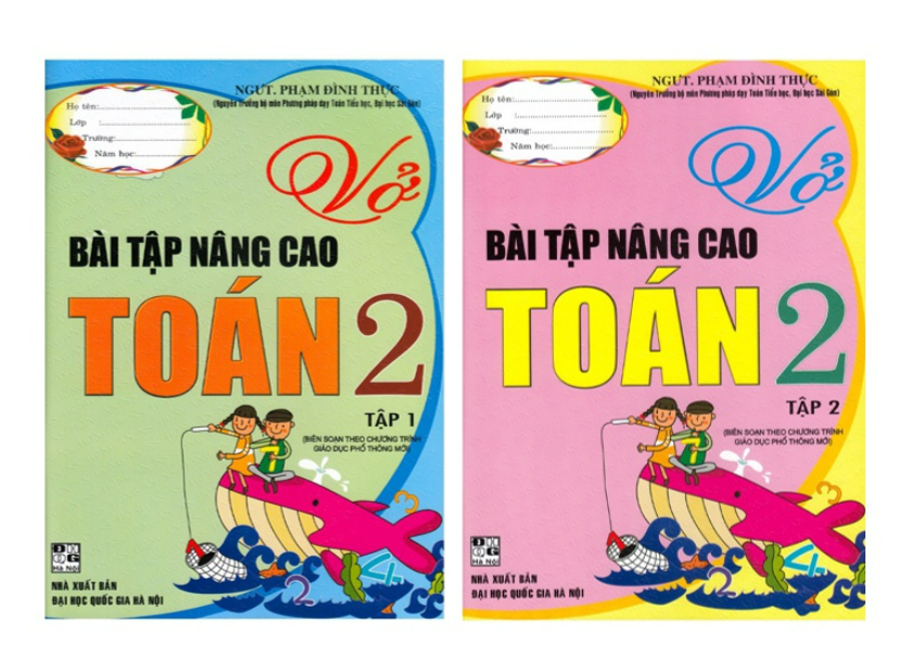 Sách - Combo Vở bài tập nâng cao Toán 2