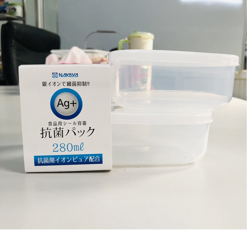 Set 02 hộp thực phẩm chữ nhật, nắp mềm 280ml, làm từ nhựa PP cao cấp không chứa các hoạt chất gây hại - nội địa Nhật Bản