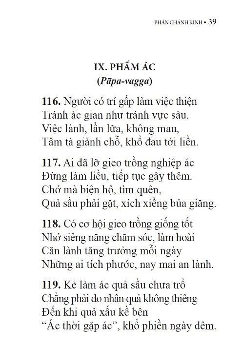 423 Lời Vàng của Phật Kinh Pháp Cú Dhammapada (Tái bản)