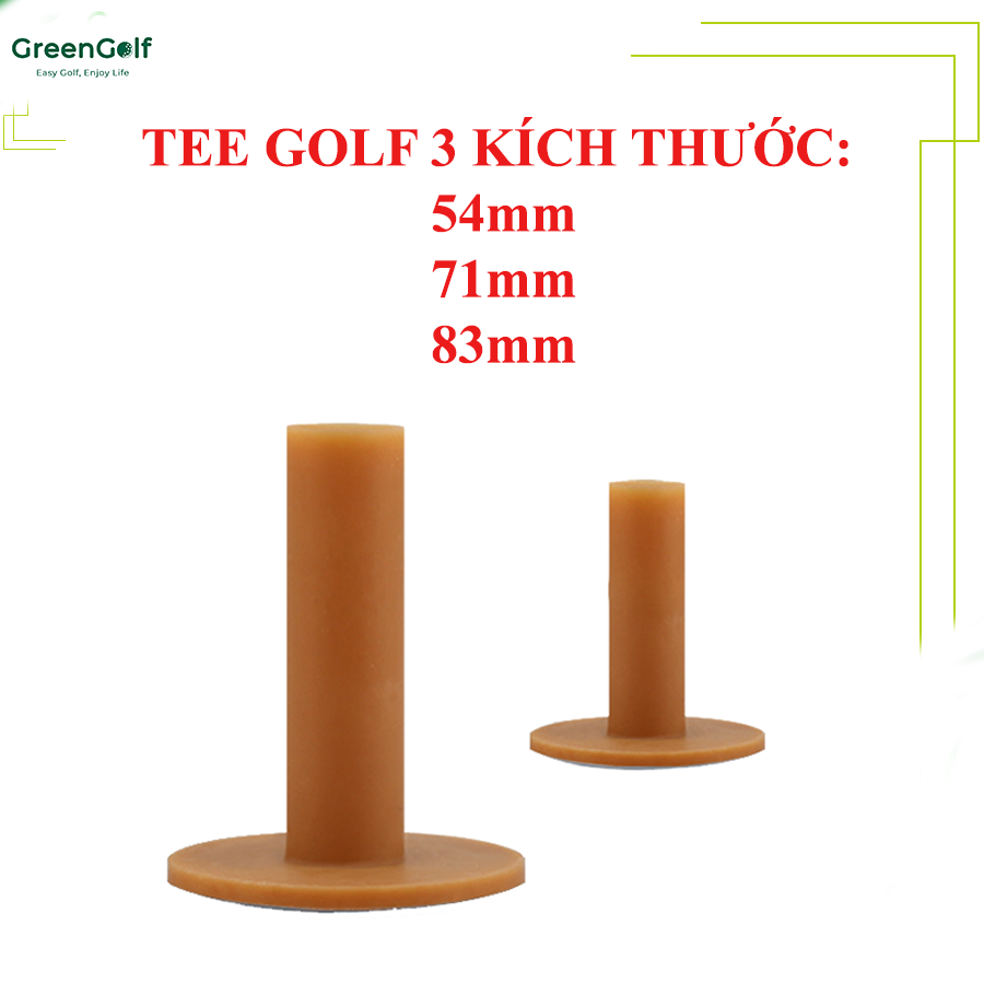 Tee Golf Cao Su PGM 3 Kích Thước 54mm/ 71mm/ 83mm Siêu Bền