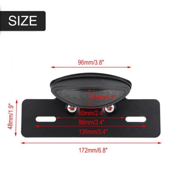 Đèn LED đuôi xe báo tín hiệu hãm phanh phong cách Retro cho Harley Cafe Racer