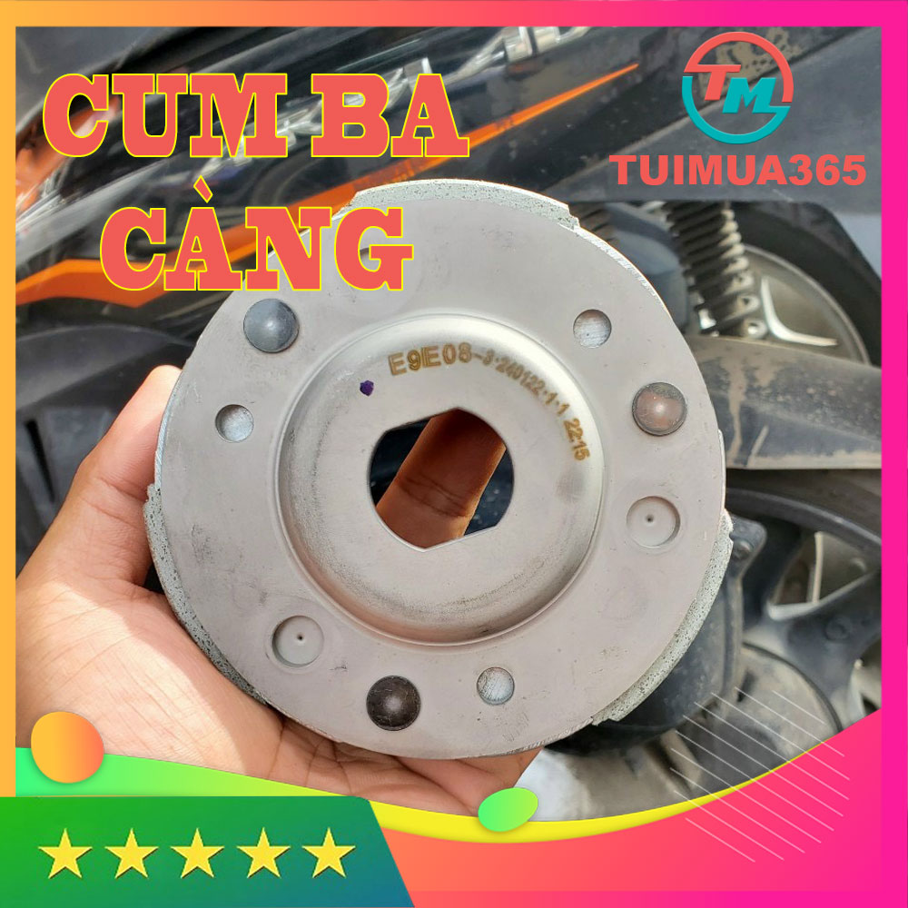 CỤM BỐ BA CÀNG NỒI SAU HONDA AIRBLADE 110, CLICK 110, SCR, VISION ĐẦU