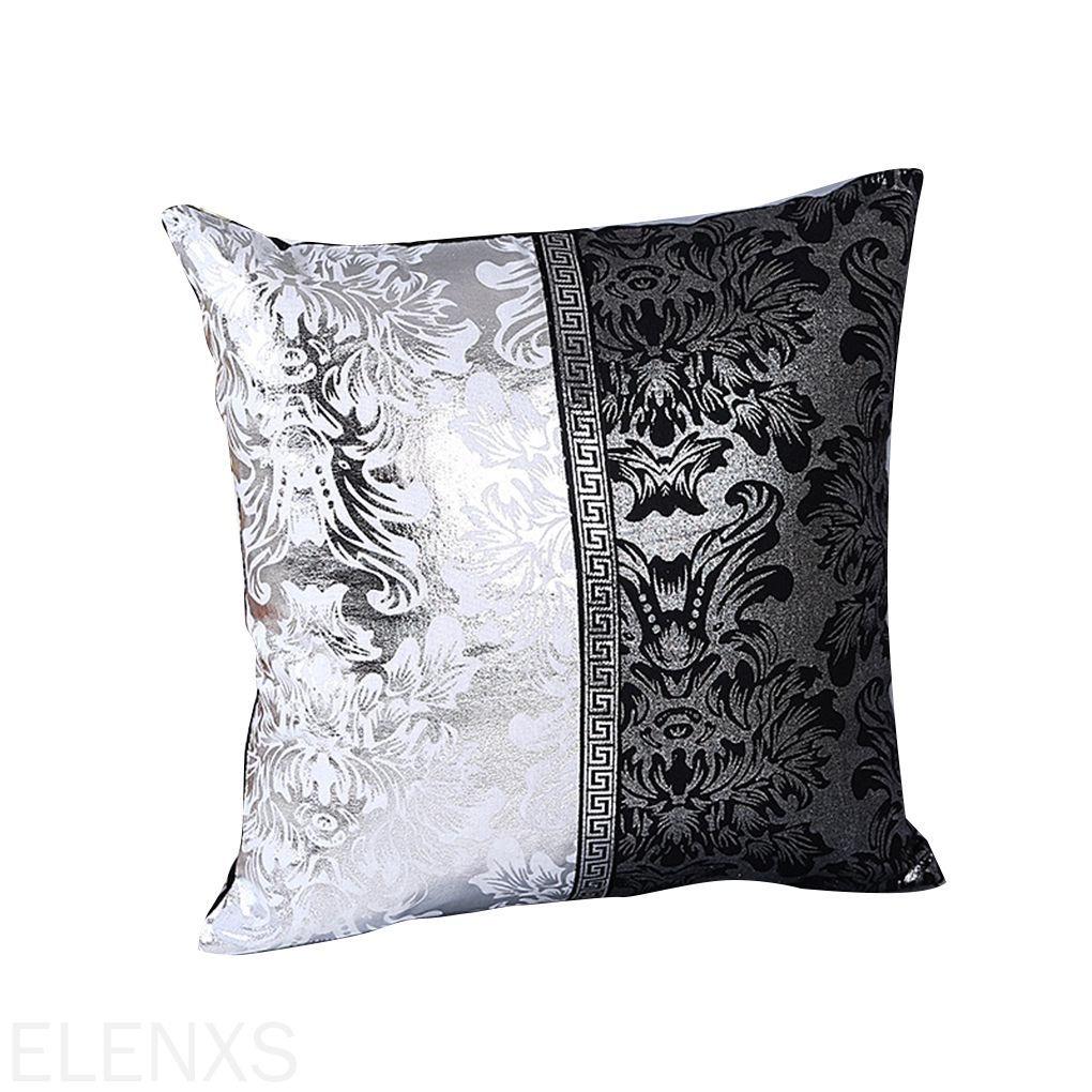 Floral Pattern Pillow Case Sofa Throw Cover Pillowcase Pillowslip Contrast Color Pillows Decor ELEN