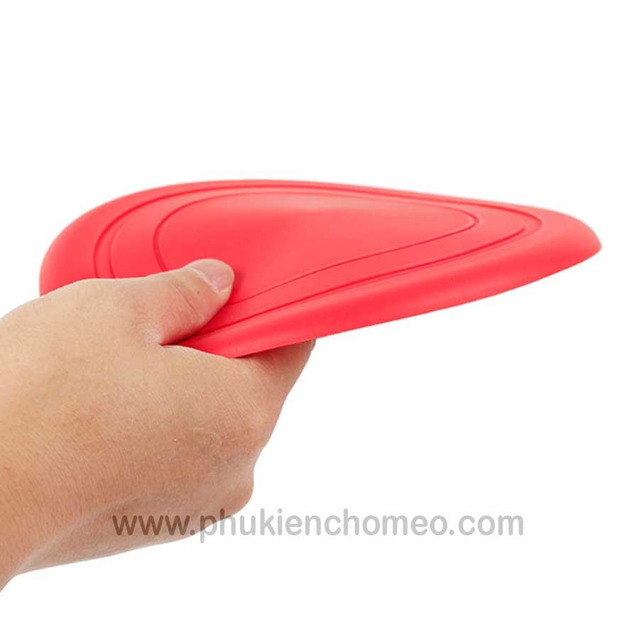 Đồ chơi cho chó đĩa bay cao su đường kính 18cm - Đồ chơi huấn luyện đĩa bay cho chó mèo