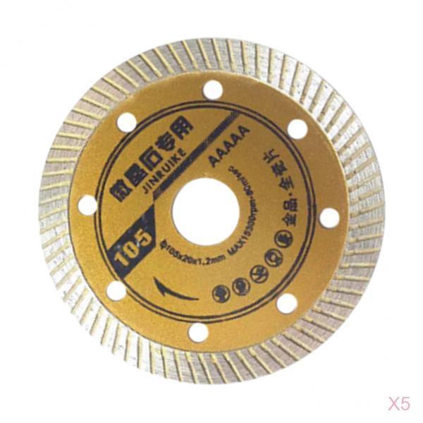 5 Pcs 4'' Saw Blade Cutting Circular Disc Tile Marble Cutter