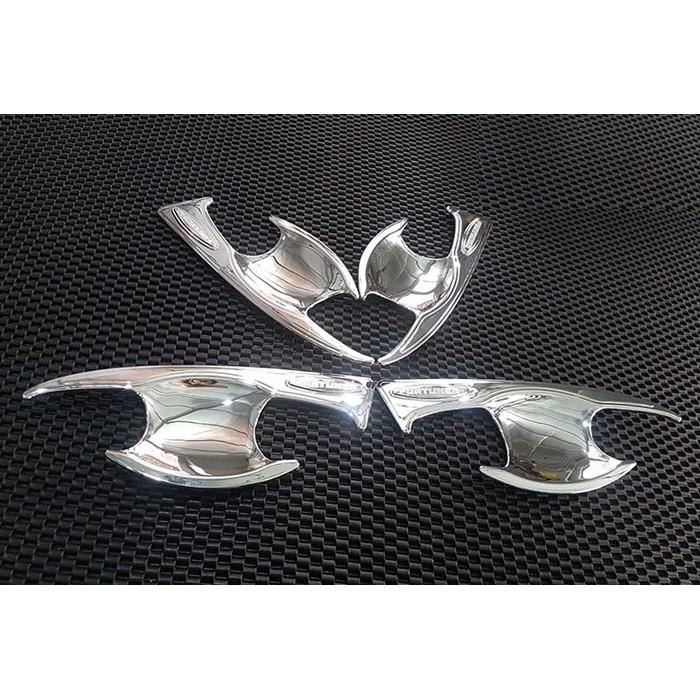 Bộ ốp tay nắm, ốp hõm cửa xe Toyota Fortuner 2017-2019
