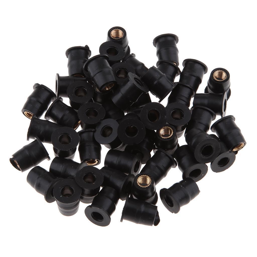 100pcs M5    Metric Motorcycle Windshield  Brass