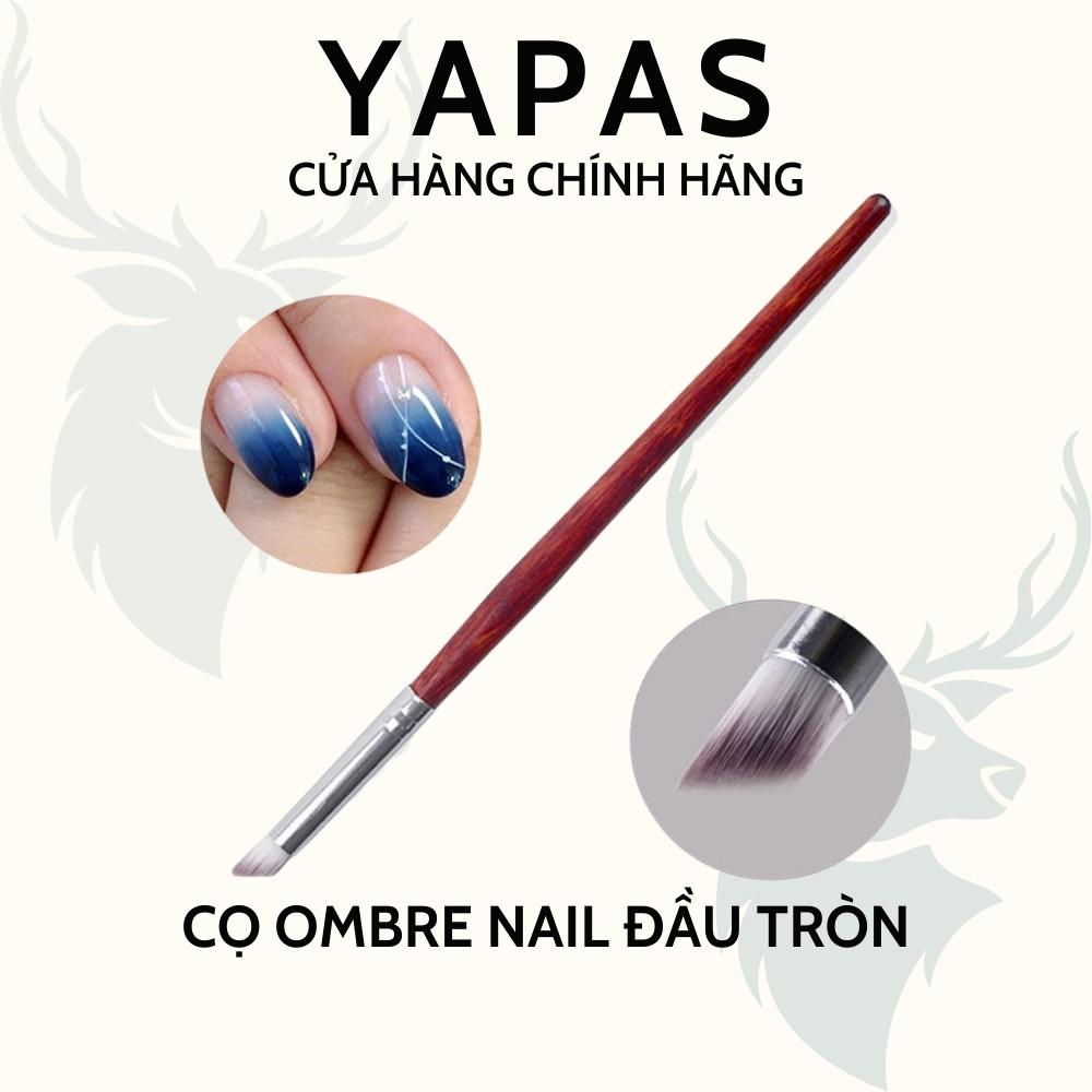 Cọ dặm ombre nail đầu tròn Yapas , Cọ làm ombre trang trí móng chuyên dụng