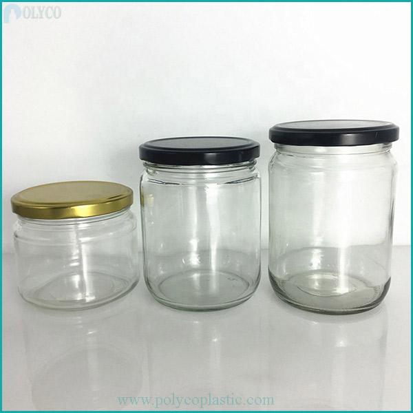 Hũ thủy tinh tròn nắp thiếc nhiều cỡ 350ml, 500ml