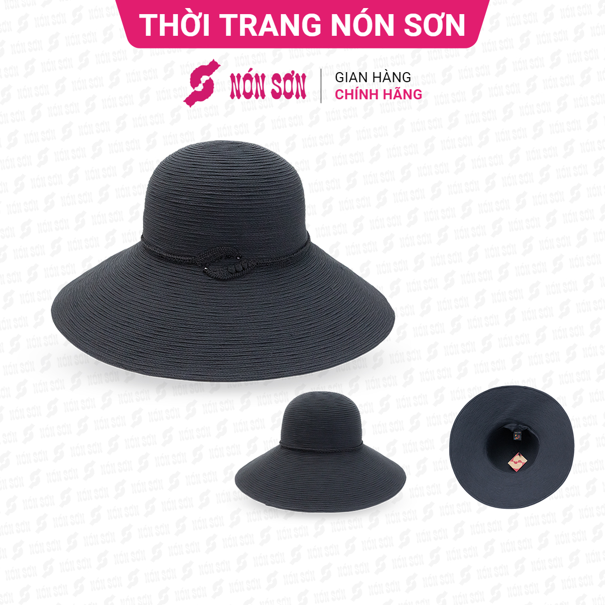 Mũ vành thời trang Nón Sơn chính hãng XH001-100-ĐN1