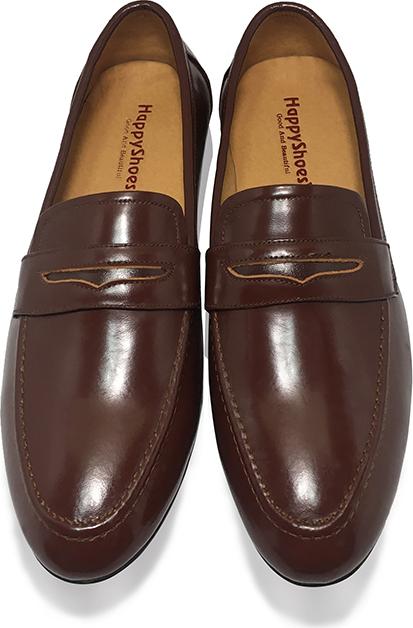 Giày Lười Nam Công Sở Happyshoes Da Bò Nguyên Tấm  - HS350