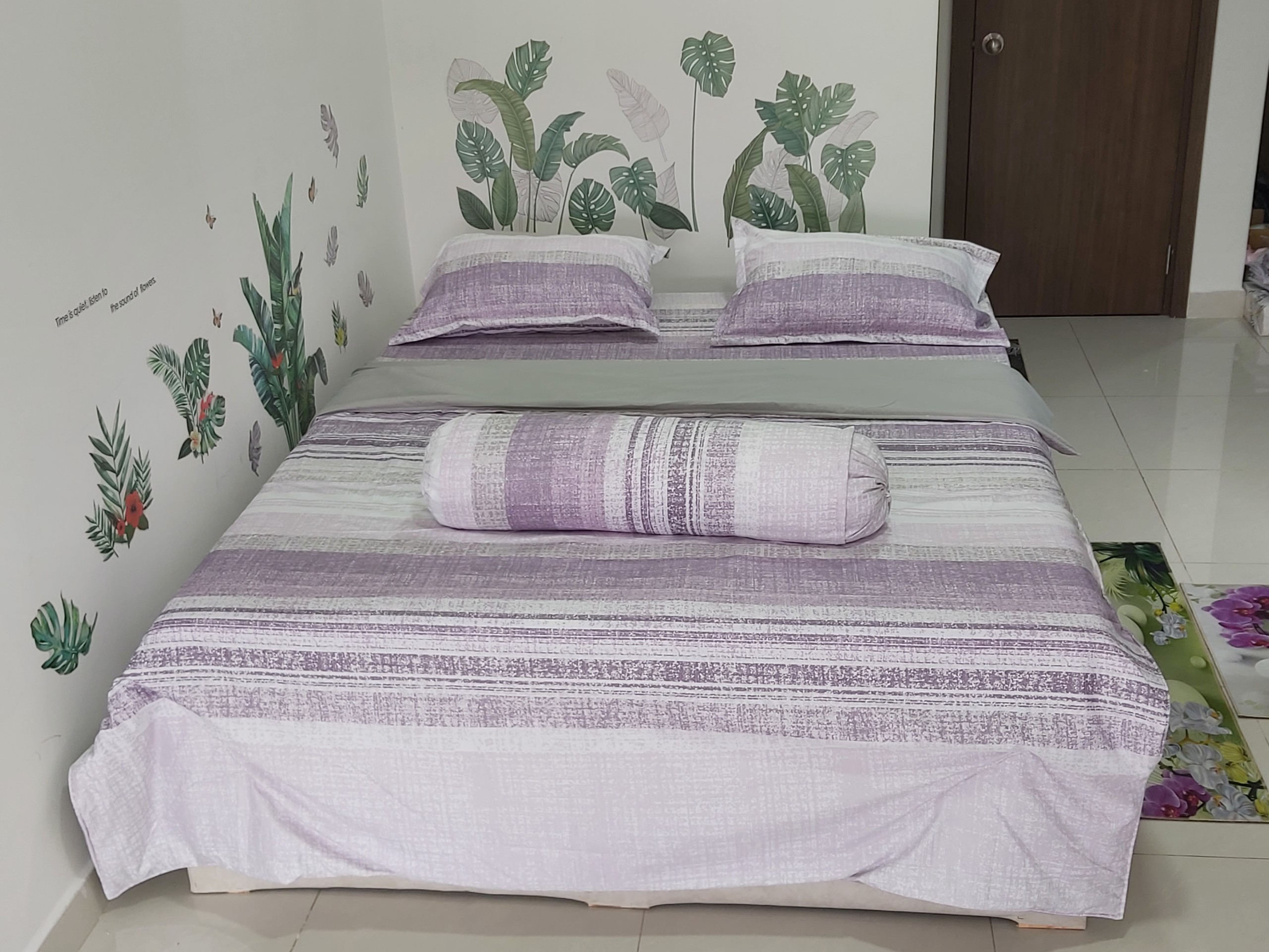 Bộ chăn ga gối vải microtex - Drap24 - CTL06