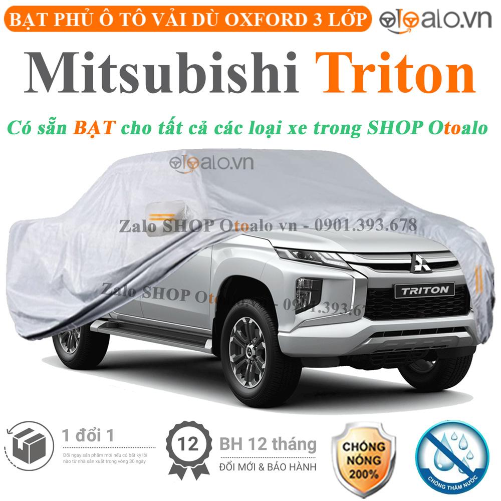 Bạt che phủ xe ô tô Mitsubishi Triton vải dù 3 lớp CAO CẤP BPXOT - OTOALO