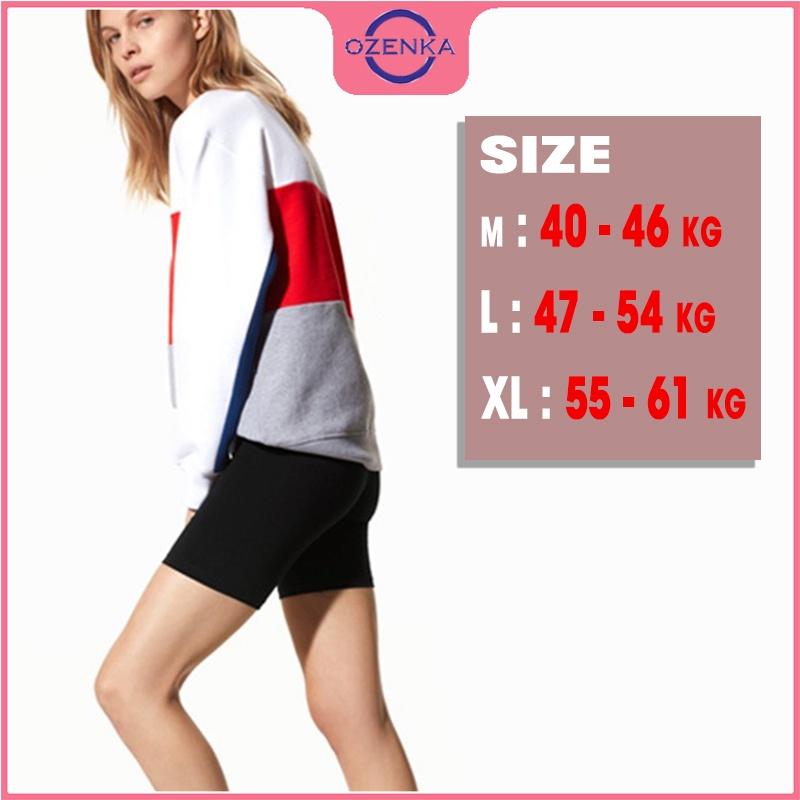 Quần legging đùi nữ cạp cao dáng lửng ngố mặc nhà ôm lưng thun bó bigsize chất dày đẹp