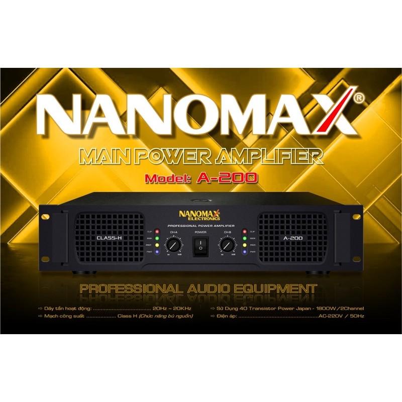 Main Power Nanomax A-200 ️Lắp 40 Transistor Japan. Công suất 3600w- - Hàng chính Hãng