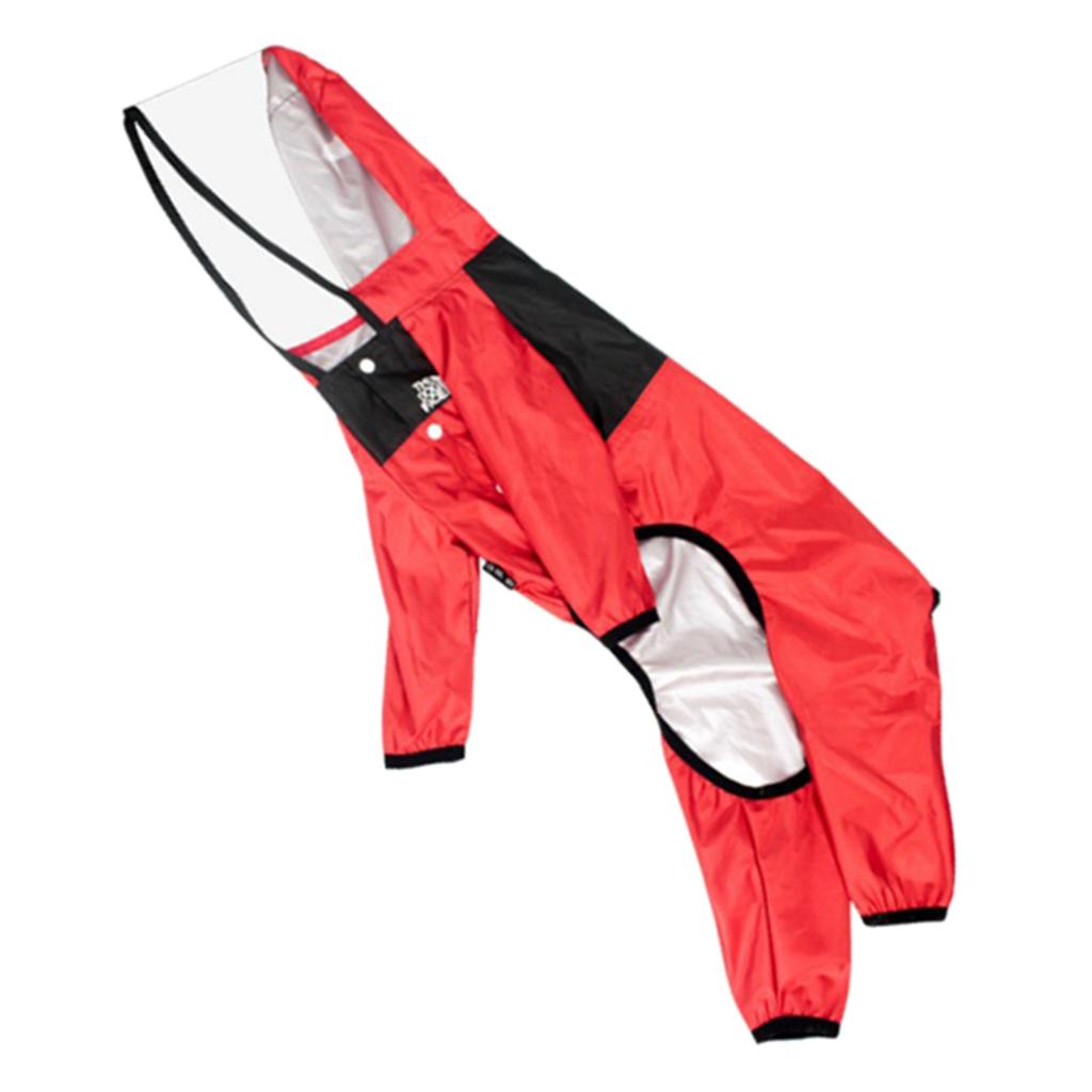 Dog Raincoat Clothing Waterproof Dog Poncho Outdoor Puppy Rain Coat Jacket Hooded Suit Water Proof Rainy-day Apparel Rainwear