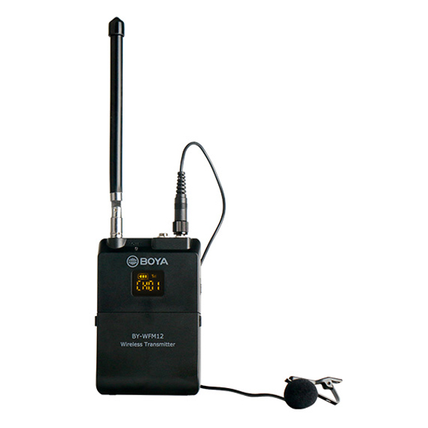 Micro Không Dây VHF Dành Cho Máy Ảnh Boya BY-WFM12 - Hàng Chính Hãng