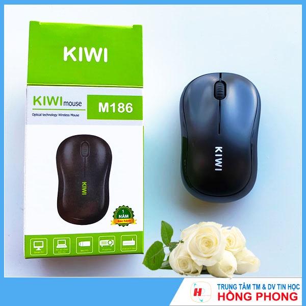 Chuột không dây Kiwi 186 tặng kèm Pin - Hàng chính hãng