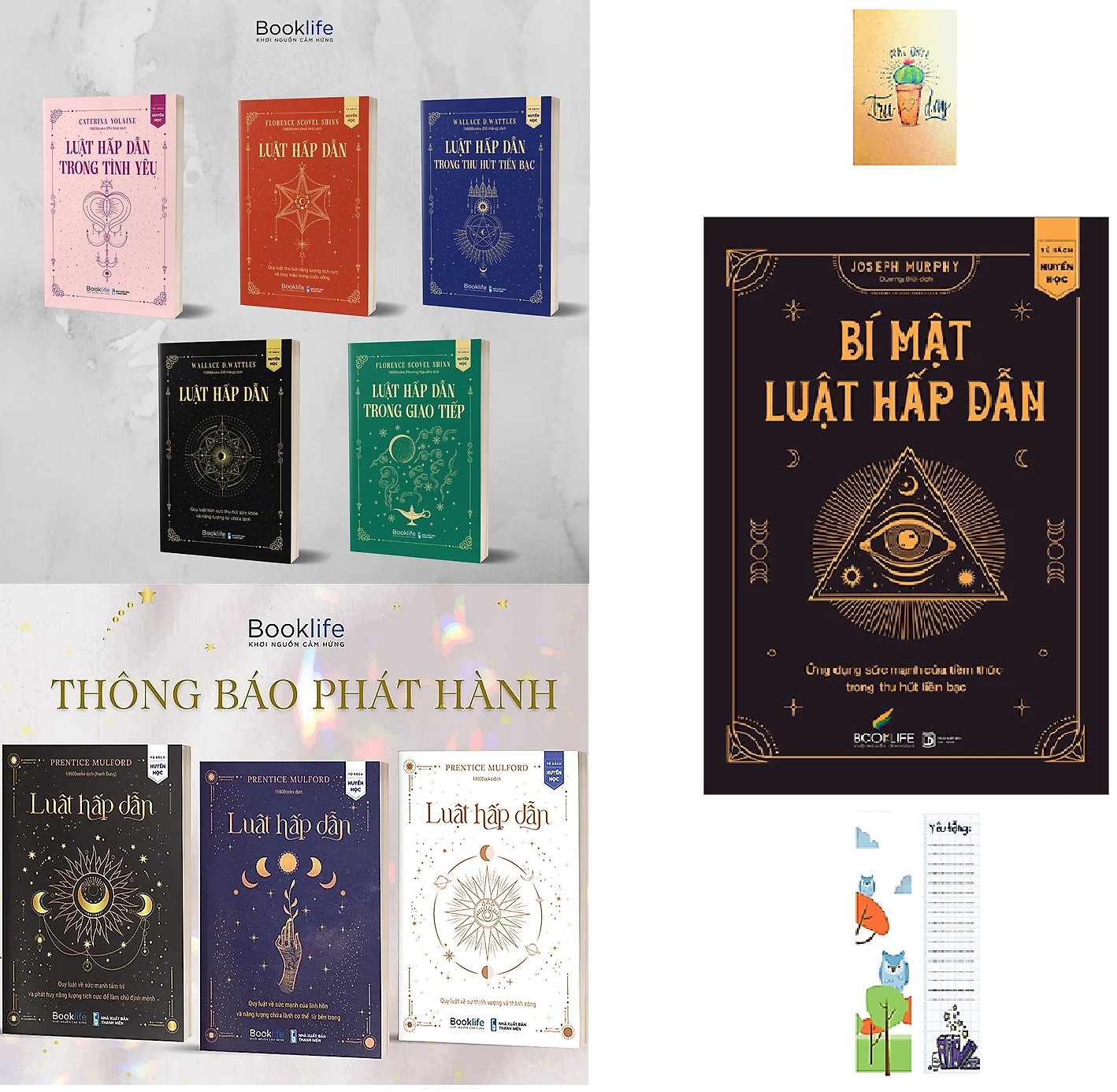 Bí Mật Luật Hấp Dẫn (Tặng kèm sổ tay xương rồng + BOOKMARK Cú mèo)