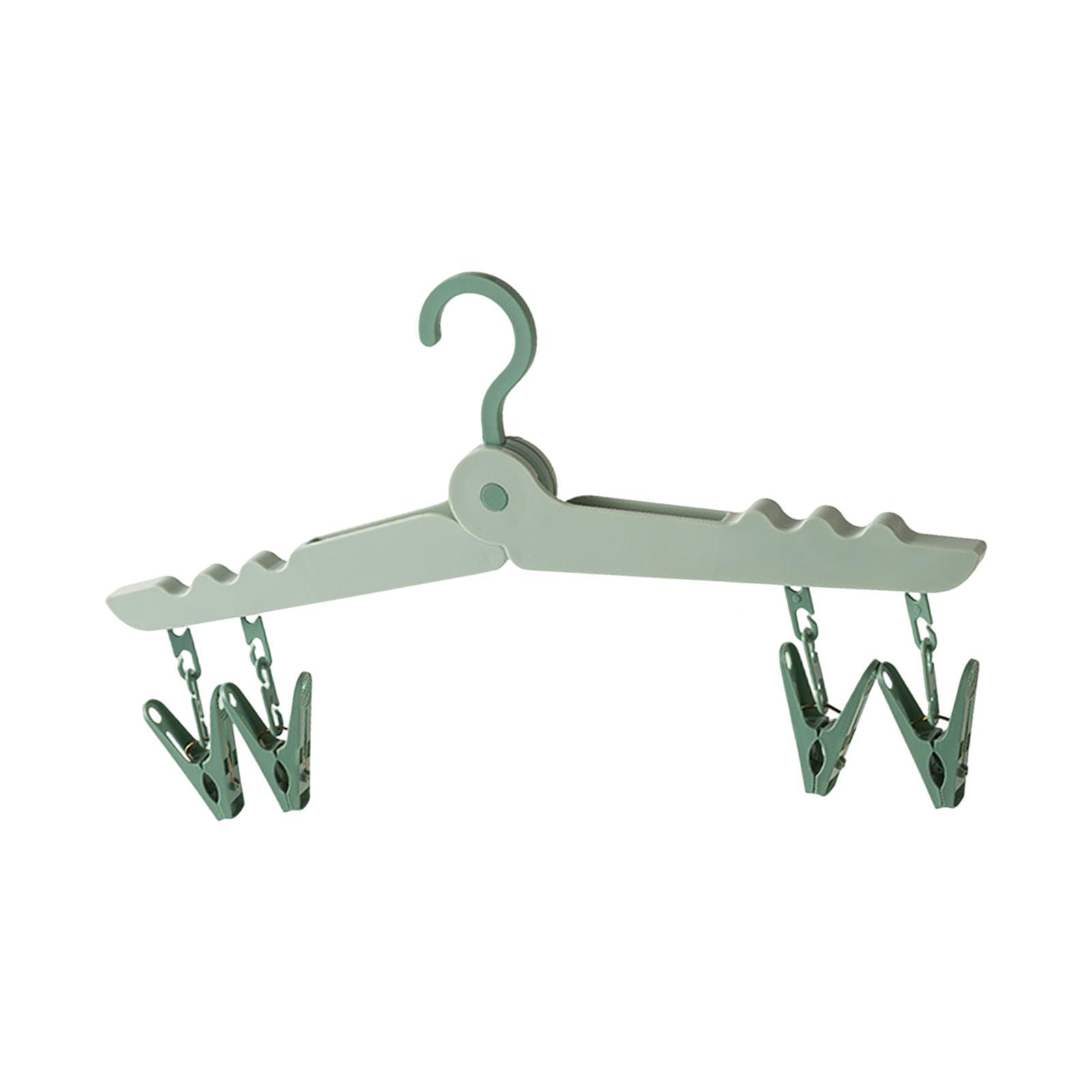 Portable Folding Clothes Hanger Clothing Organizer for Travel, Home Foldable
