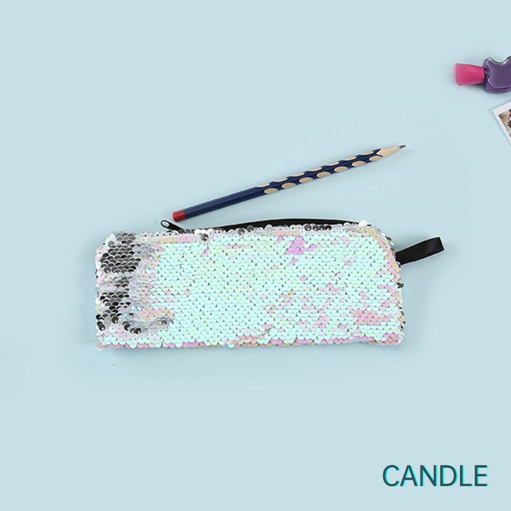 Túi Đựng Bút / Đồ Trang Điểm Đính Kim Sa Lấp Lánh