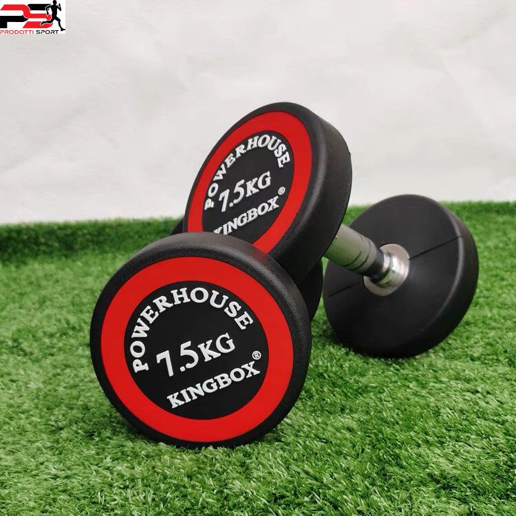 Tạ tay KINGBOX 7.5kg lõi gang đặc bọc cao su Nhập Khẩu