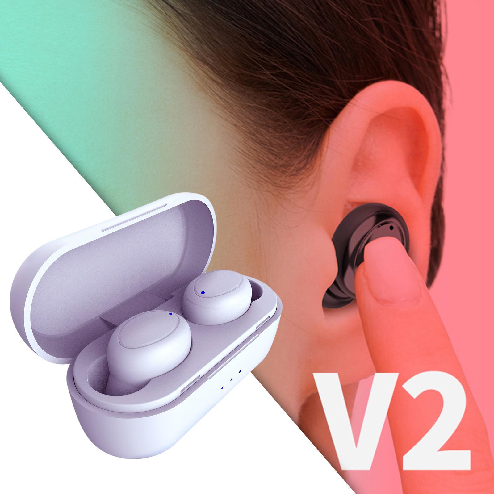 True Wireless Earbuds Bluetooth Headphones Waterproof IPX5 for Sport Work
