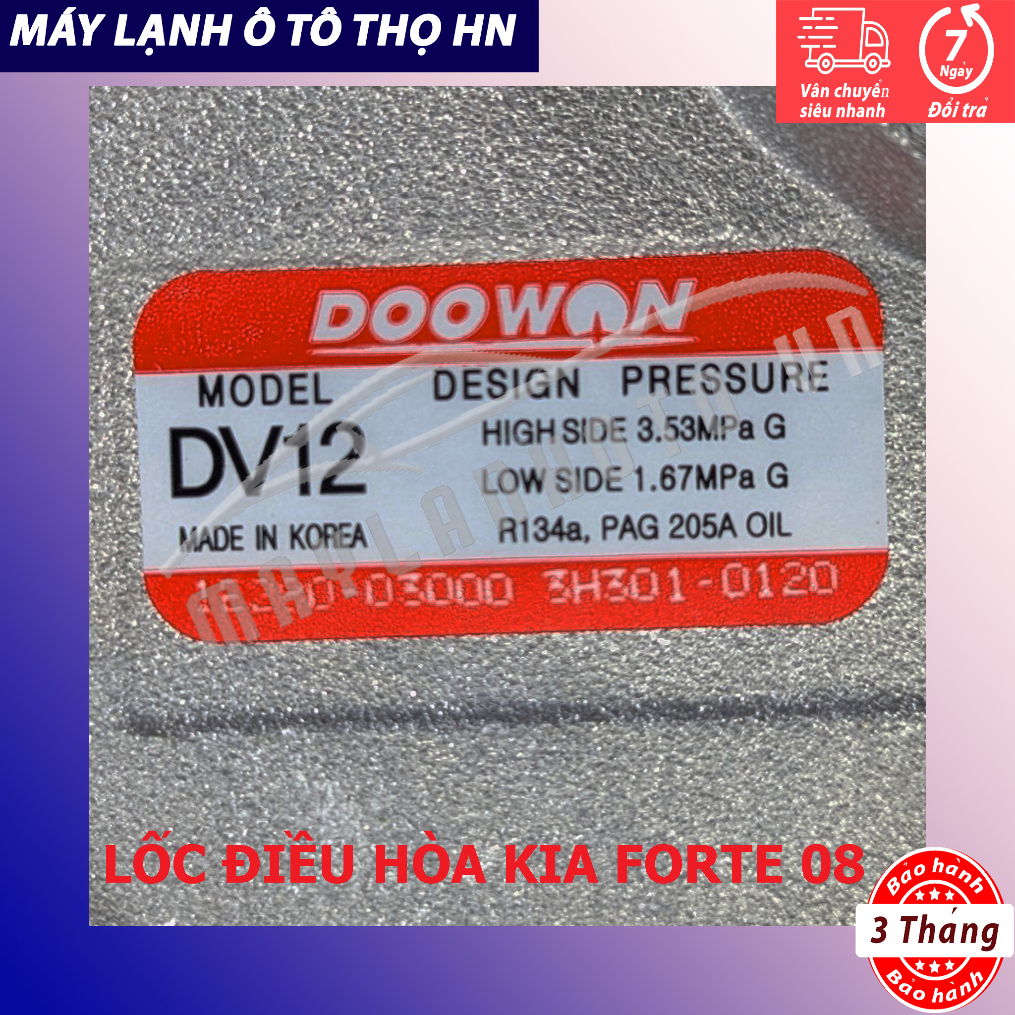 Lốc điều hòa (block,máy nén) Kia Forte 1.6/Hyundai Accent-I20 2008 2009 2010 2011 Hàn Quốc 08 09 10 11 97701-2F031/1R000