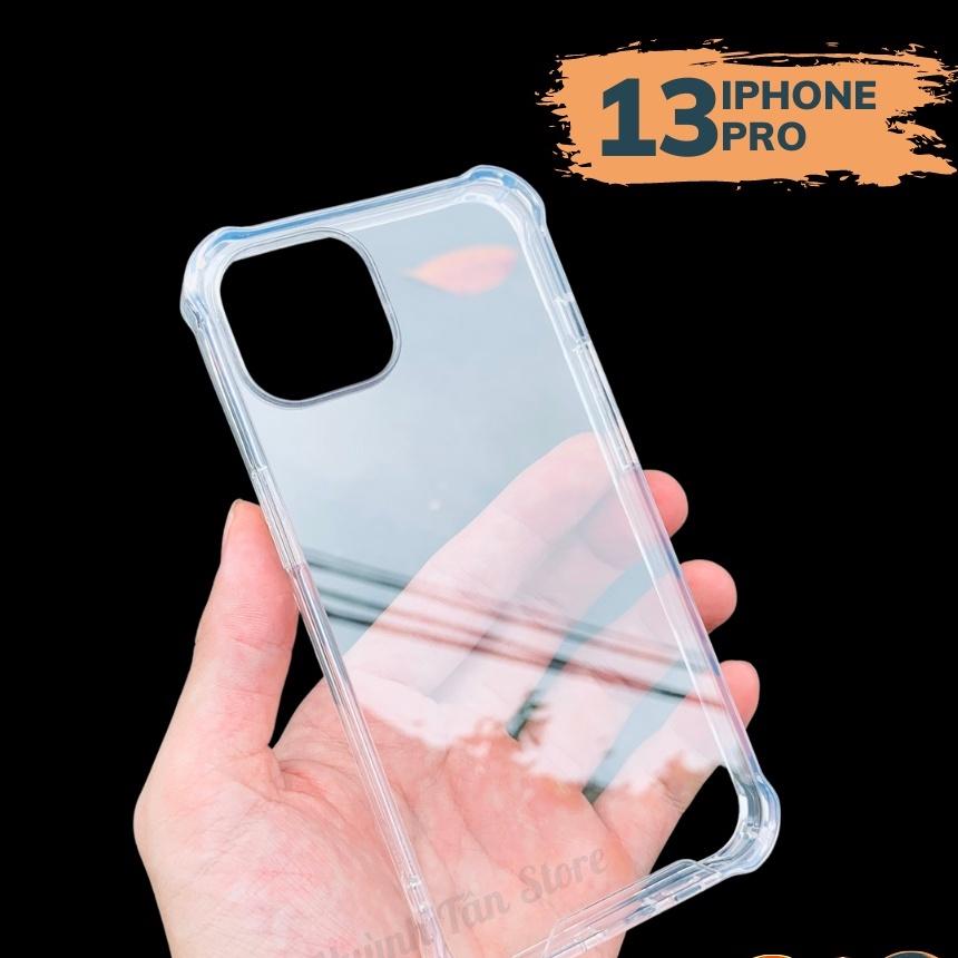 Ốp lưng ip 13 pro max ip 13 pro 13 chống sốc clear color ver 3 trong suốt không ố vàng bảo vệ camera huỳnh tân store