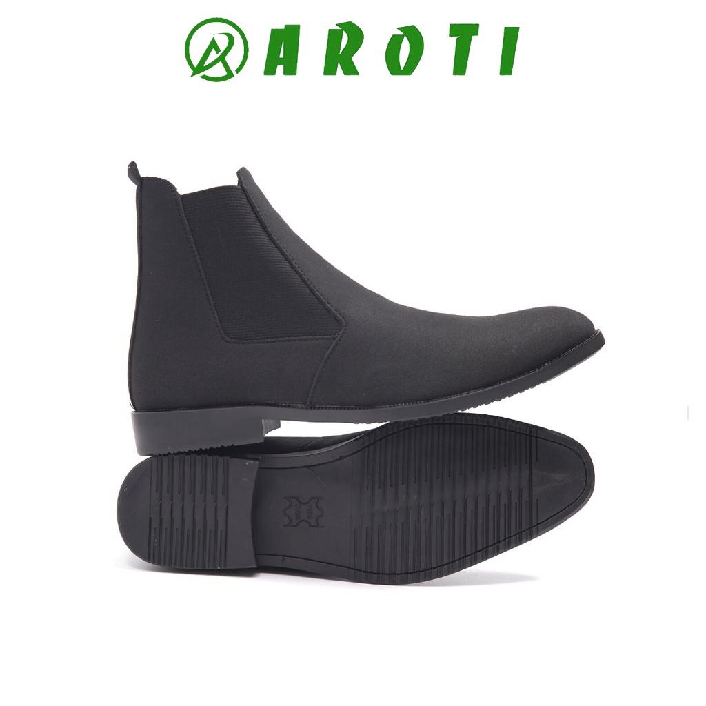 Giày chelsea boots da lộn, cổ chun, đế khâu chắc chắn- mã cb548X