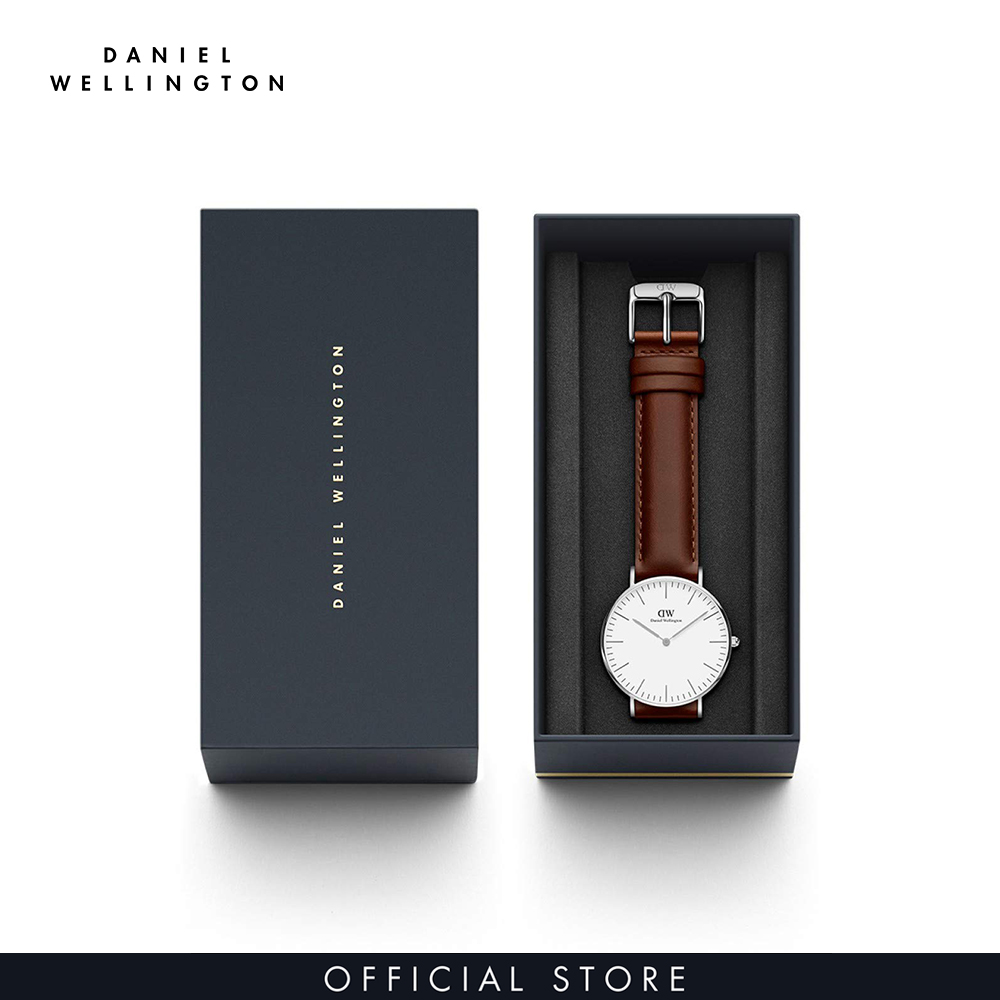 Đồng hồ Nam, Nữ Daniel Wellington dây da - Classic St Mawes 36mm DW00100052