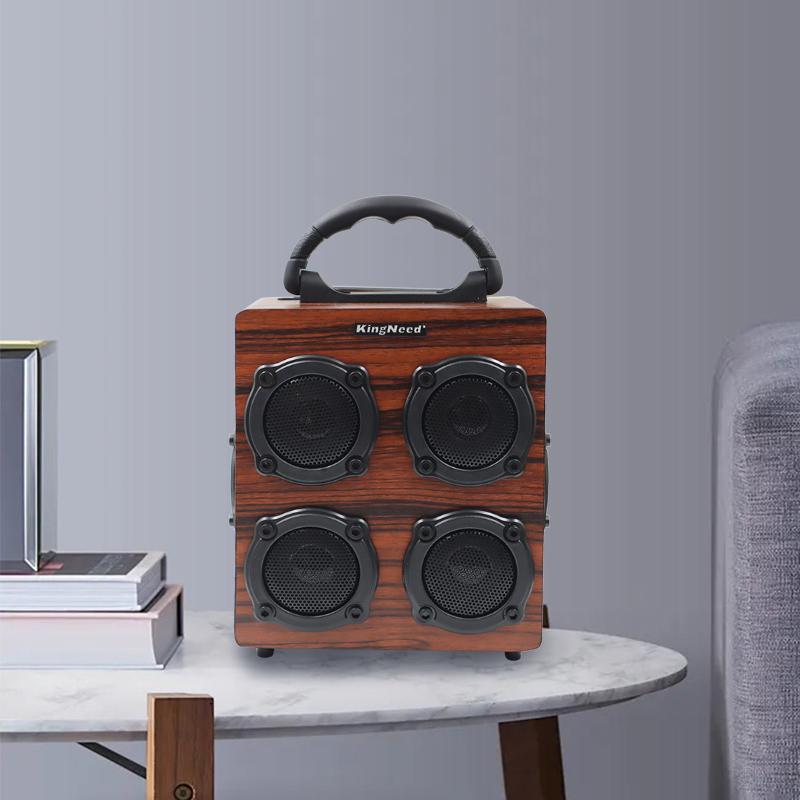 Gỗ không dây bluetooth âm thanh đầy đủ loa loa siêu trầm tại nhà di động điện thoại di động máy tính bluetooth loa nhỏ màu