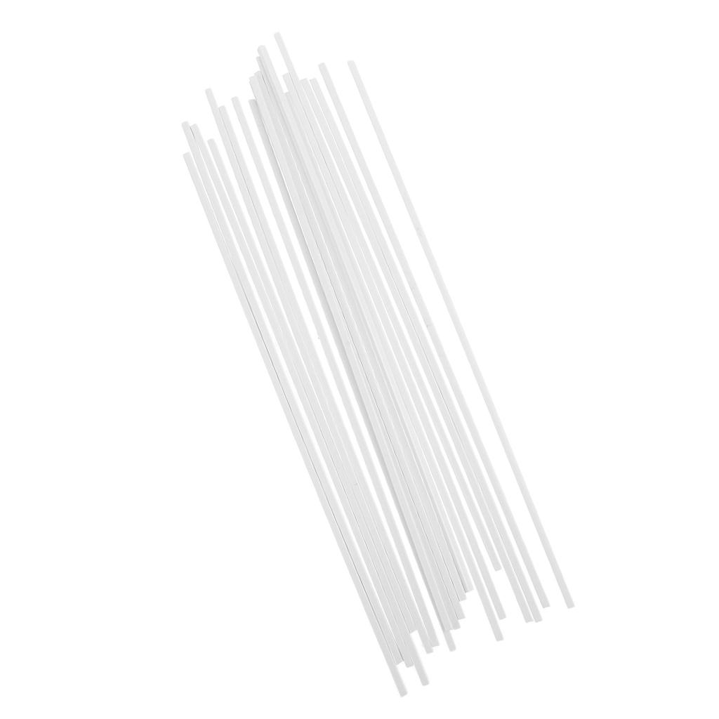 20 PC Vuông Thanh Nhựa ABS Gậy Chụp Hình Kiến Trúc Cảnh Quan Phụ Kiện 3X250 Mm