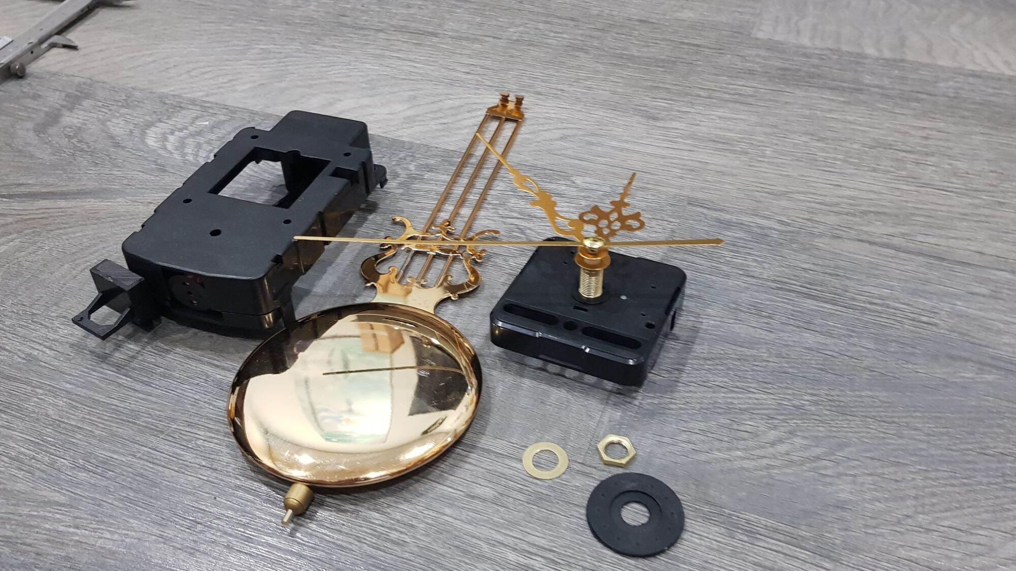 Bộ linh kiện lắp đồng hồ treo tường gỗ 04 món