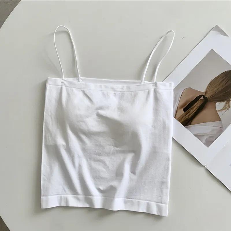 Áo bra 2 dây mảnh dáng lửng cá tính Hot.trend, có đệmngực may liền 0.5cm, chất thun mềm mịn, co giãn, có hiều màu lựa chọn Women Top Dáng Ngắn - Đen